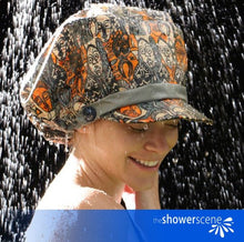 Load image into Gallery viewer, Mesermizing Masks Shower Hat / Shower Cap