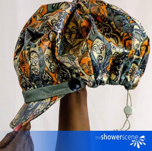 Load image into Gallery viewer, Mesermizing Masks Shower Hat / Shower Cap