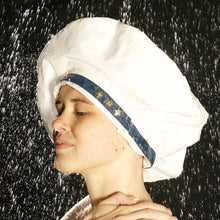 Load image into Gallery viewer, Nautically White - Shower Hat for MEN & WOMEN