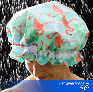 Flaunt Your Flamingos - Shower Cap / Shower Hat