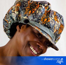 Load image into Gallery viewer, Mesermizing Masks Shower Hat / Shower Cap