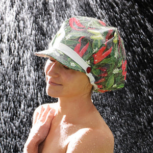 Spicy Peppers Shower Hat / Shower Cap